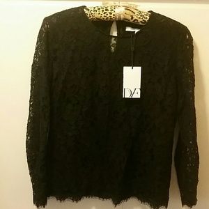 Diane Von Furstenberg lace top