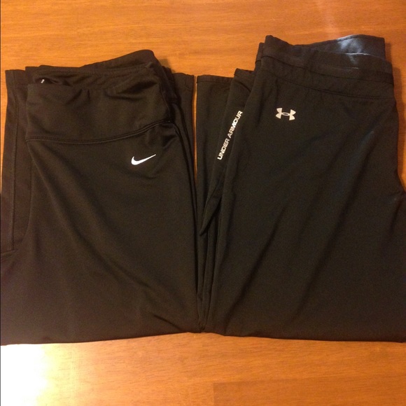 Bundle of capris, Nike and Under Armour