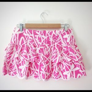 ❗️SALE❗️"Lilly Pulitzer" Pink & White Mini Skirt