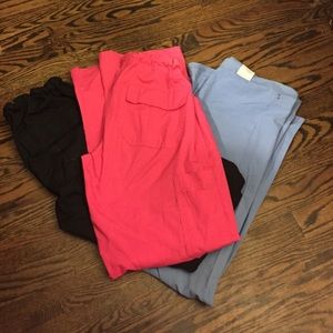 Three pair of scrub pants