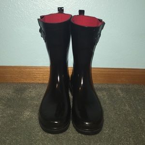 Capelli Short Rain Boots - Solid Black