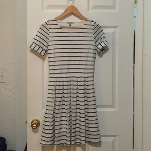 Anthropologie Bordeaux Striped Dress