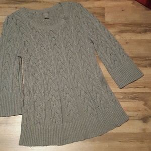 Ann Taylor grey knit sweater