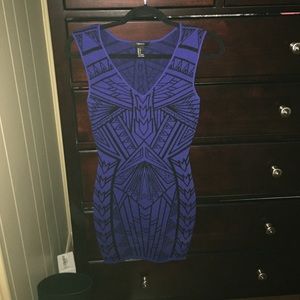 Blue bodycon dress from Forever21