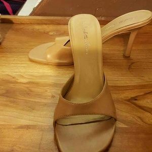 Charlotte Russe 2 in heel tan sandals