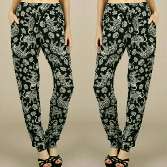 Elephant Print Bottoms