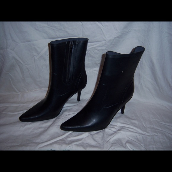 Super Rare! Nine West Rubber High Heel Boots