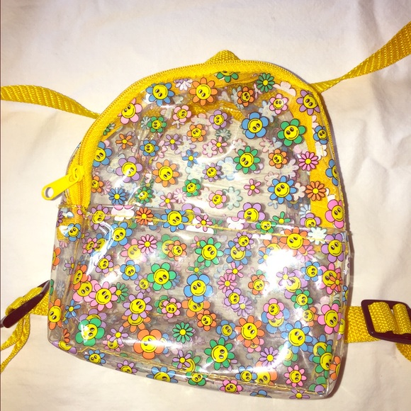 Plastic 90s Flower Power Mini Backpack