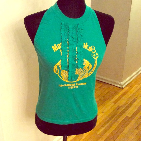 Green vintage tee
