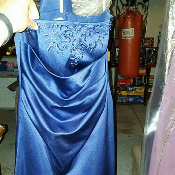 Sapphire bridesmaid dress