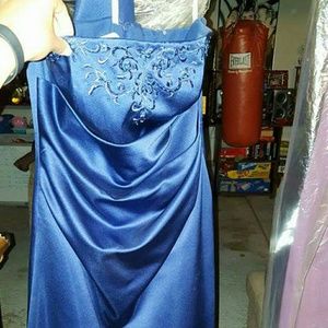 Sapphire bridesmaid dress