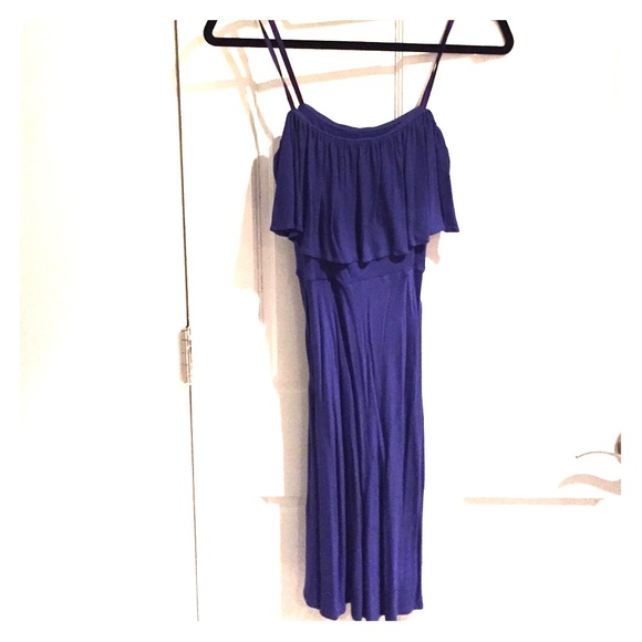 BCBG Max Azria purple strapless wrap dress small