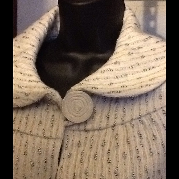 FOSSIL Cropped Jacket Wool Rayon Unique Design - Picture 2 of 4