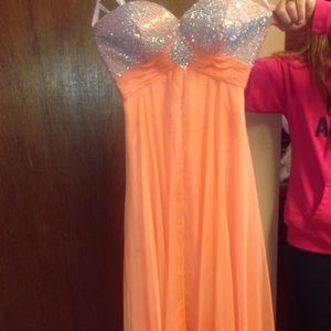 Long homecoming/prom dress