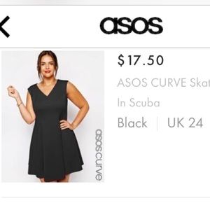 Black squba skater dress