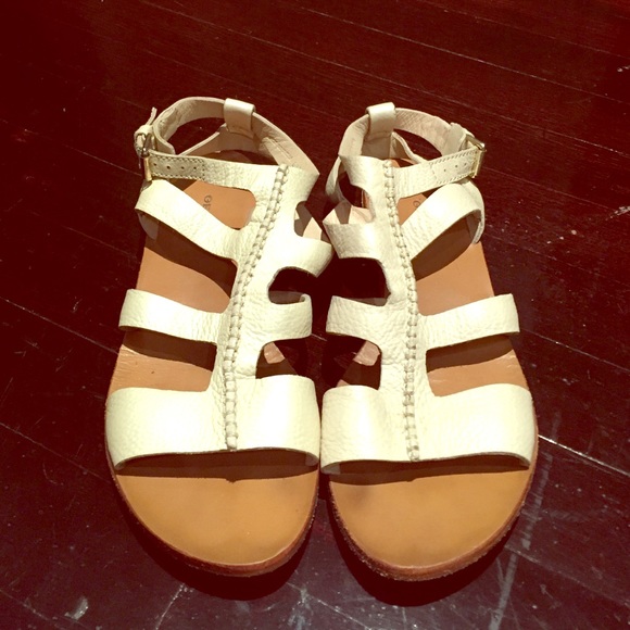 Geox Respira white leather gladiator sandal