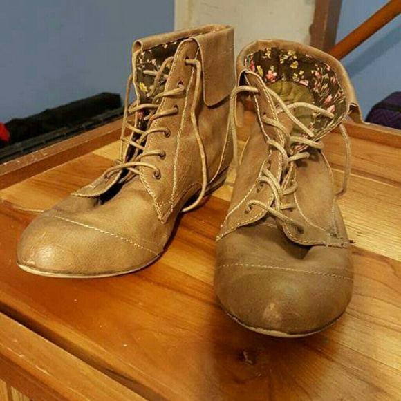 Brown booties