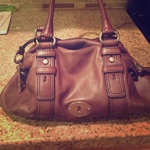 Brown fossil shoulder bag, still in good condition