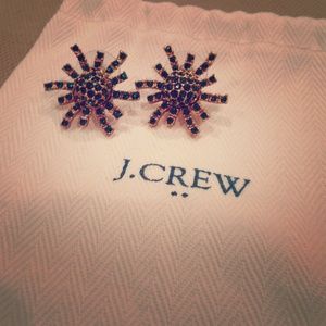 Jcrew Green Firework Earrings