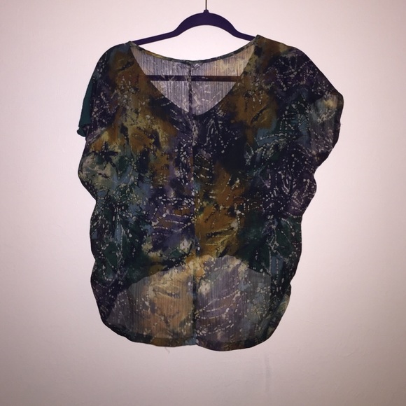 Flowy Green Top - Picture 2 of 2