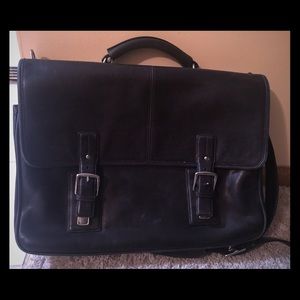 Coach large laptop briefcase - Black Leather