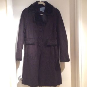 SOLD! Very Stylish Faux Shearling Winter Coat