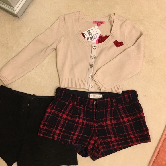 New- "Love" beige cardigan from Betsy Johnson