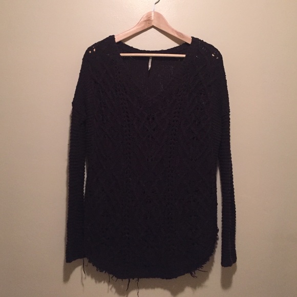 Free people crochet sweater