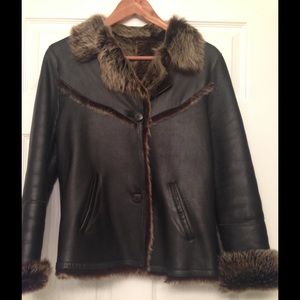 Genuine Italian Leather and Shearling Jacket