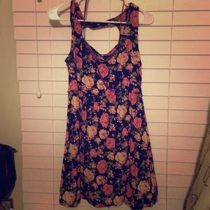 Black Floral casual dress