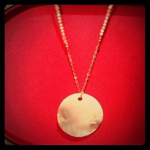 Shell and Faux pearl necklace