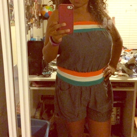 Strapless Romper