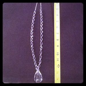 Statement  teardrop pendant with chain