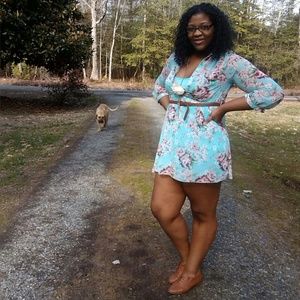 Long sleeve floral dress