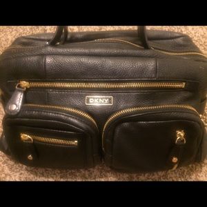 DKNY Black leather handbag