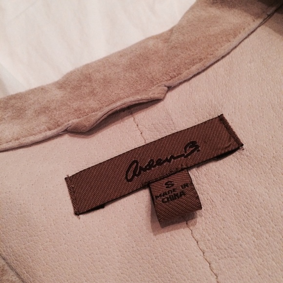 Trench coat/Jacket 100% leather. Bought at Macy's. - Picture 2 of 4