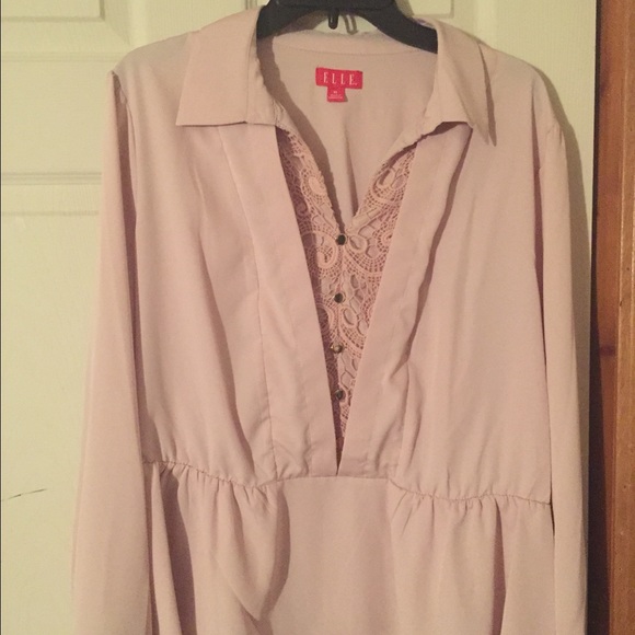 New ELLE Peach blouse - size XL