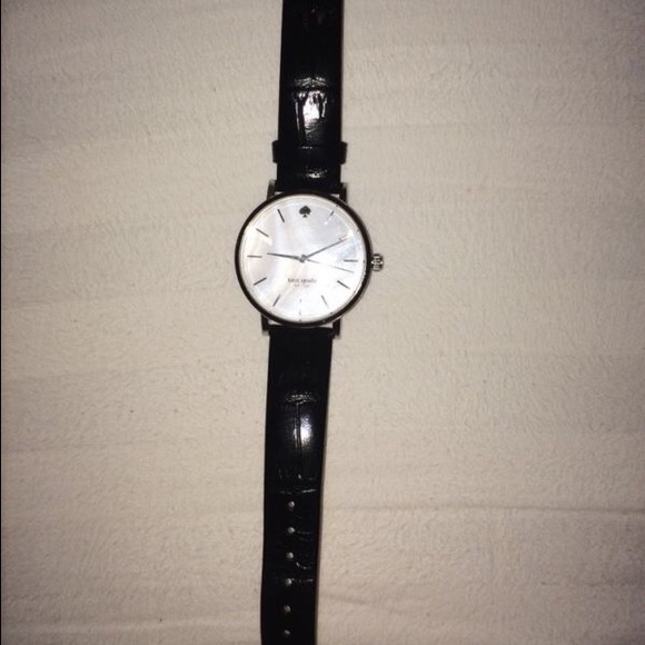 Kate Spade Black Leather Watch