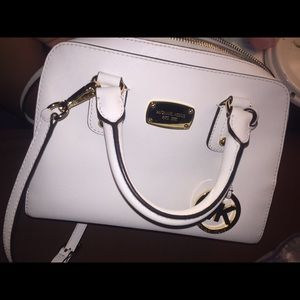 White MK purse