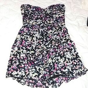 Floral Black Dress