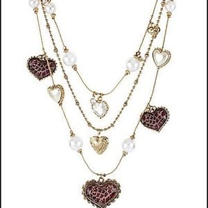 Betsey Johnson layered necklace