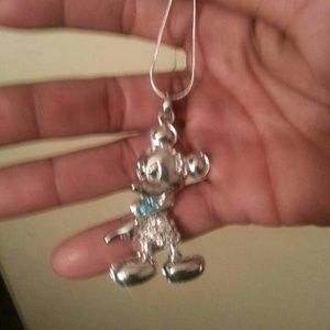 Sterling silver Mickey Mouse necklace