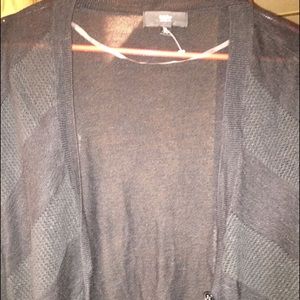 Gray 3/4 sleeve cardigan