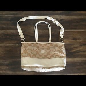 Coach diaper bag or laptop bag.