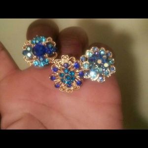 Adjustable gold plated fashion rings