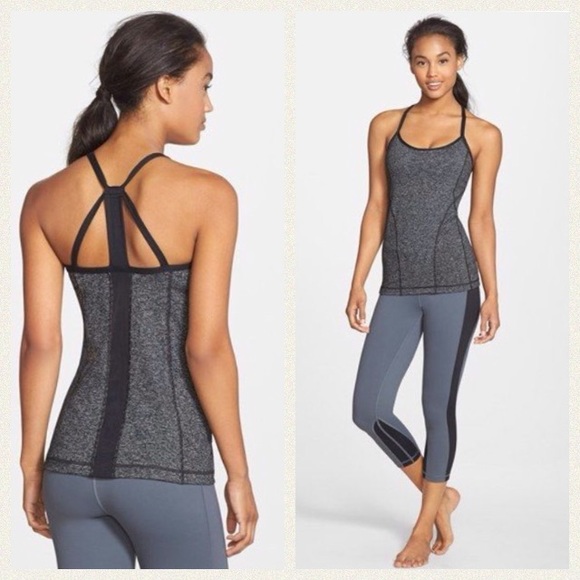 Zella Tops - NEW! Zella Circadian Terra tank in space dye black
