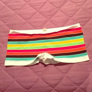 NWT Victoria's Secret Rainbow Boyshorts