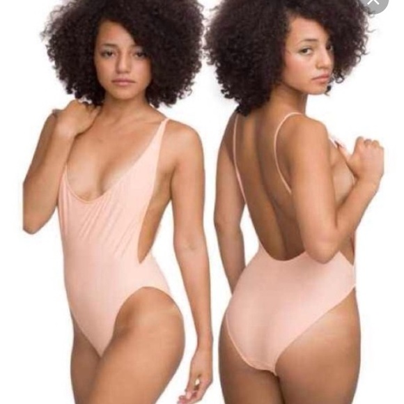 American apparel Nylon tricot high cut one piece