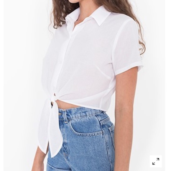 AA Lawn Mid-Length Tie-Up Blouse
