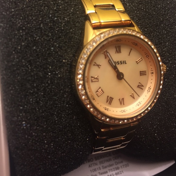Rose Gold Fossil Watch